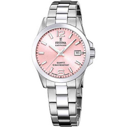 Festina Γυναικείο Ρολόι με Ασημί Μεταλλικό Μπρασελέ F20049/3