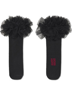 Happy Socks Tule 1/2 Crew Γυναικείες Κάλτσες Μαύρες