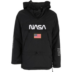 Mister Tee NASA Ανδρικό Μπουφάν Χειμωνιάτικο Αντιανεμικό Μαύρο MT1118-00007