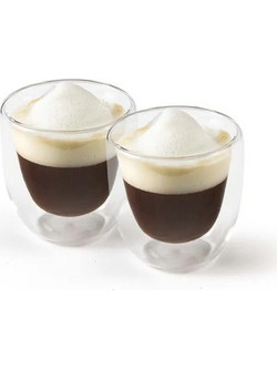 Luigi Ferrero Coffeina FR-8012 Σετ Φλιτζάνια Espresso Γυάλινα 80ml 2τμχ