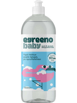Βρεφικό Υγρό πιάτων Egreeno Baby, με αμυγδαλέλαιο, χωρίς άρωμα 750ml