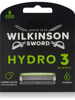 Wilkinson Sword Hydro Ανταλλακτικά Ξυραφάκια με 3 Λεπίδες & Λιπαντική Ταινία 8τμχ