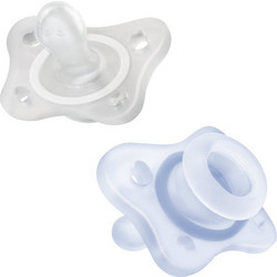 Chicco Physio Mini Soft Ανατομικές Ορθοδοντικές Πιπίλες Σιλικόνης 0-2m Σιέλ 2τμχ