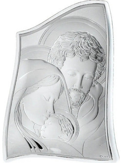 Εικόνα Αγία Οικογένεια MA/E904/2WH από Ασήμι 28cm x 20cm