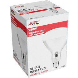 ATC Λάμπα Υπερύθρων 250W IP20 Διάφανο