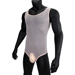 Mens Bodysuit Pink