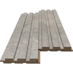 Mdf Panel Με 3D Πηχακια 504070 Beat St 16/119/2750Mm Chicago Concrete Newplan