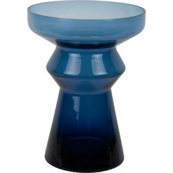 Βάζο Majesto PT4340BL Φ22,5x30cm Blue Present Time Γυαλί