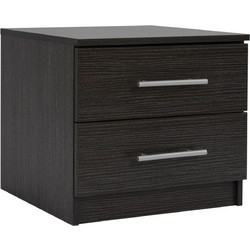 ΚΟΜΟΔΙΝΟ ΜΕΛΑΜΙΝΗΣ CHELSEA HM2220.01 ZEBRANO 48X40,5X41,5 εκ