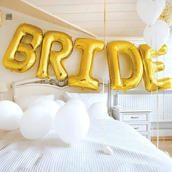 Τεράστια χρυσά μπαλόνια Bride (5 τεμ)