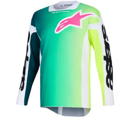 Μπλούζα Αντρική ALPINESTARS Racer Portl Jersey Μαύρη-Πρασινη-Άσπρη