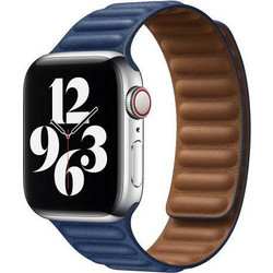 Devia Elegant Λουράκι Δερμάτινο Dark Blue (Apple Watch 38 / 40 / 41mm)