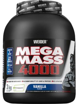 Weider Mega Mass 4000 Vanilla Πρωτεΐνη Ορού Γάλακτος Όγκου 3kg