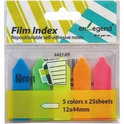 Enlegend Σελιδοδείκτες Βέλος Φωσφορούχοι 5x12x44mm 125φύλλα (PA1244) (ENLPA1244)