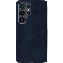 Θήκη Samsung Galaxy S25 Ultra Rosso Avanti Back Cover από Premium Alcantara με MagSafe - Blue (8719246549618)