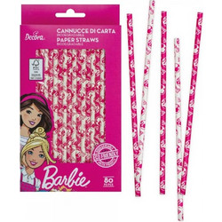 Καλαμάκια Barbie O6mm 21cm x80