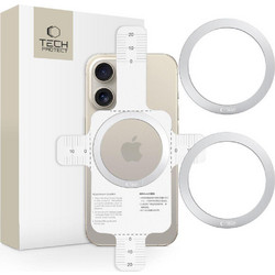 Αυτοκόλλητο Tech-Protect 2in1 Magmat MagSafe Universal Magnetic Ring Silver