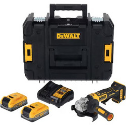 DeWALT DCG405S2T-QW Γωνιακός Τροχός Μπαταρίας 18V 125mm 2x3.5Ah
