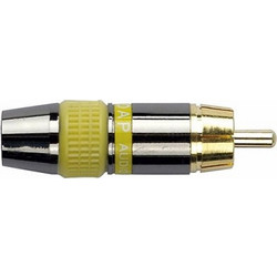 DAP AUDIO RMK102Y RCA connector male, Black housing - Κίτρινο - DAP AUDIO
