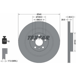 Textar Δισκόπλακα - 92304503