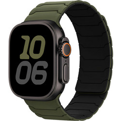 Hoco WA39 Λουράκι Σιλικόνης Khaki / Black (Apple Watch 38 / 40 / 41 / 42mm)