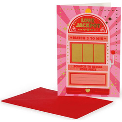 Ευχετήρια Κάρτα Scratch Legami Scratch-Reveal Magic Greeting Card - Love Jackpot BGS0010