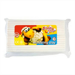 Kiddy Clay Πλαστελίνη Λευκή Σε Ράβδους 500gr. PO-500-W