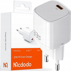Mcdodo CH-4020 USB Type-C Wall Adapter 20W Power Delivery White
