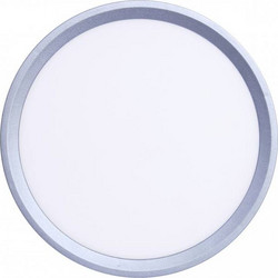 Inlight Πλαφονιέρα οροφής LED 32W 3CCT (by switch on base) σε ασημί απόχρωση D:40x2,5cm (42036-C-Silver)