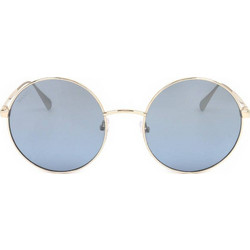 Max & Co MO0008 32W Γυναικεία Γυαλιά Ηλίου Στρογγυλά Μεταλλικά Χρυσά με Μπλε Degradee Φακό