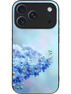 Sonique Sunset in Eden Series Back Cover Blue Delphia (iPhone 17 Pro)