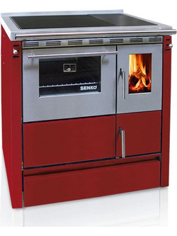 Senko SG-75 Bordeaux Ξυλόσομπα με Φούρνο