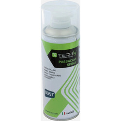 Σπρέι Λιπαντικό Καλωδίων Techly ICA-CA 005T 400 ml - Ασφαλές σε Πλαστικά & Λάστιχα