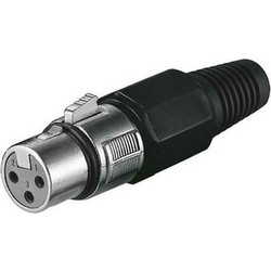 Goobay Βύσμα XLR female 3pin Μαύρο 11755