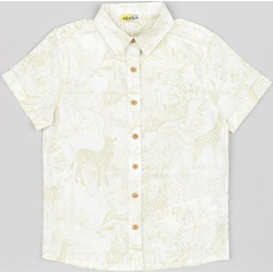 Losan Πουκάμισο Ss Poplin Shirt LKBAP0302-24008 Εκρού Αγόρι