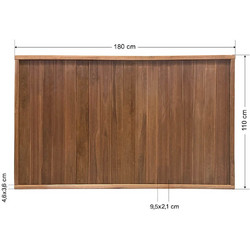 ΞΥΛΙΝΟΣ ΦΡΑΧΤΗΣ ΚΛΕΙΣΤΟΥ ΤΥΠΟΥ 180X110CM-TESIAS GROUP