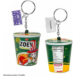 Squishy Μπρελόκ K-POP DEMON HUNTERS Noodle Cup Zoey Hamburger