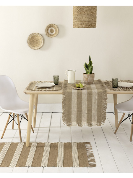 Runner 45x150 - Riv της Nima Home 80% Jute - 20% Cotton Runner 45x150