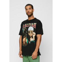 Aaliyah Retro Oversize Tee black