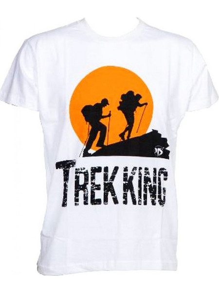 MS Κοντομάνικη Μπλούζα White TREKKING 100%Co MS (008318)