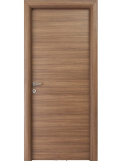 Πόρτα Εσωτερική Laminate Κρόνος Ανάγλυφη Καρυδιά - 85 mm πλάτος κάσας