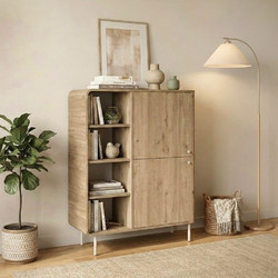 Μπουφές Colia Megapap χρώμα sepet oak 85x44x120,4εκ