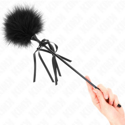Kink Tickle Feathers with Bow 35cm Black