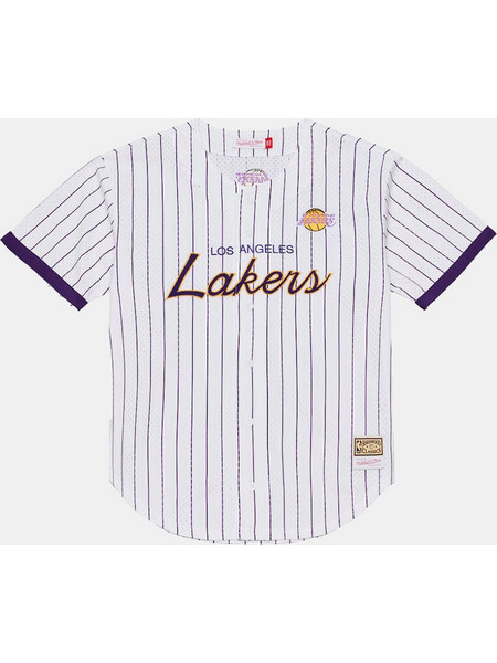 Mitchell & Ness NBA Head Coach Los Angeles Lakers Ανδρικό T-Shirt TP17503-LALWHIT White