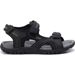 Geox U Strada D Ανδρικά Σανδάλια U8224D 050AU C9310 Black/Stone - Black/Stone