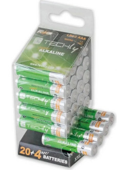 Techly Alkaline AAA 24τμχ
