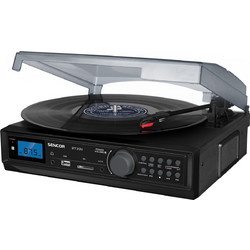 Sencor STT 212U Πικάπ με Ηχεία & Προενίσχυση Bluetooth Black