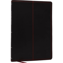 NKJV-NET Parallel New Testament with NET Translators' Notes, Black Leathersoft, Red Letter, Comfort Print