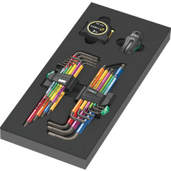 9740 Schaumstoffeinlage Winkelschlssel-Set 1, 20part (Black/grey, in Schaumstoffeinlage fr Werkstattwagen)