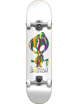 Blind Skateboard Reaper Sweater Pattern Yth FP White 7.25